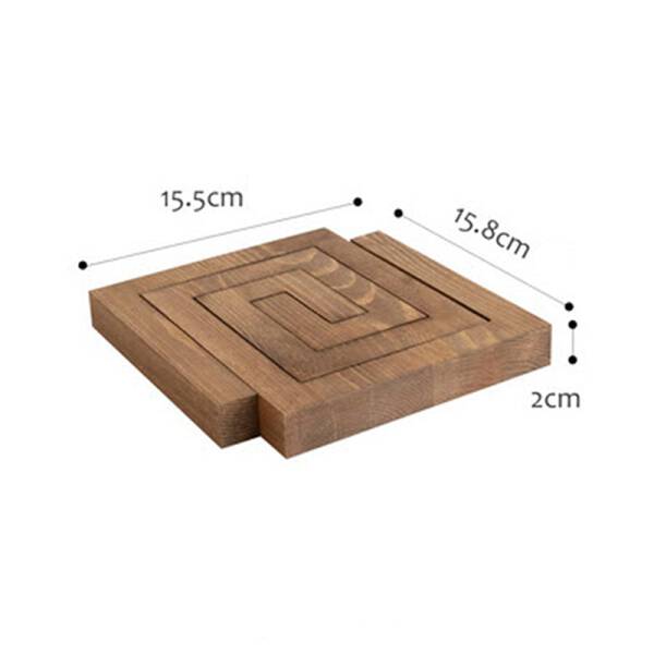 ขาย แผ่นไม้รองแก้ว Creative Design Coaster ขนาด