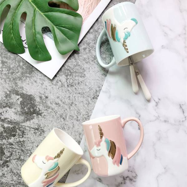 ขาย แก้วกาแฟลายยูนิคอร์น Ceramic Unicorn Mug ลดราคา