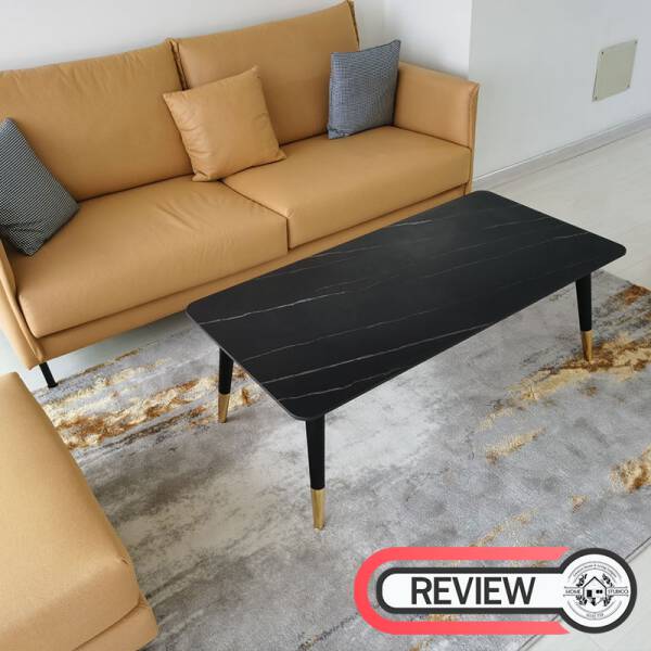 รีวิว โต๊ะกลางท็อปสี่เหลี่ยมผืนผ้าหินอ่อน
