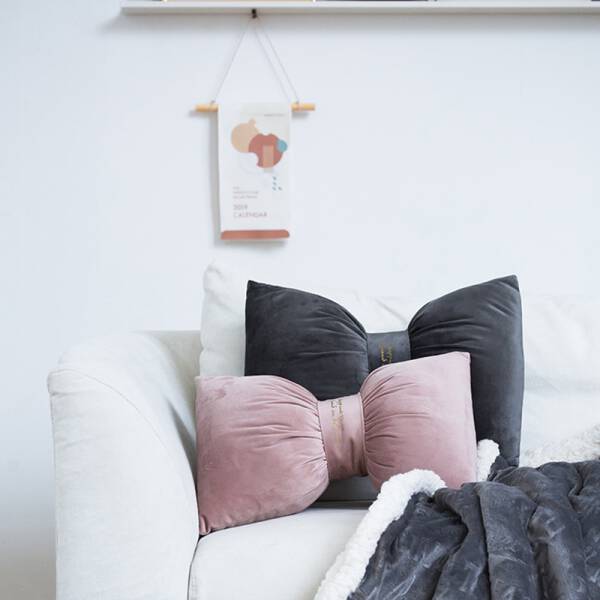 ขาย หมอนหนุนแต่งบ้านดีไซน์ไม่เหมือนใคร Ribbon Decorative Pillow ลดราคา