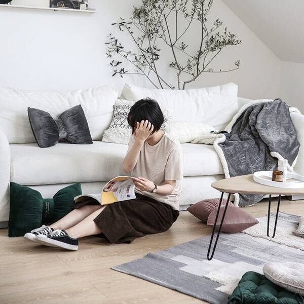 ขาย หมอนหนุนแต่งบ้านดีไซน์ไม่เหมือนใคร Ribbon Decorative Pillow พิเศษ ลด