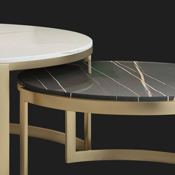 ขาย ชุดโต๊ะกลางห้องรับแขกหินอ่อน Luxury Livingroom Coffee Table Set ลด พิเศษ