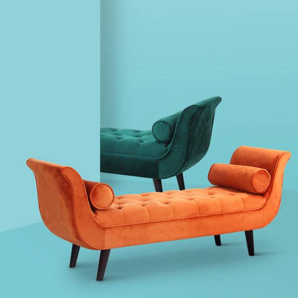 ขาย ม้านั่งสำหรับแต่งบ้าน Decorating Velvet Bench III