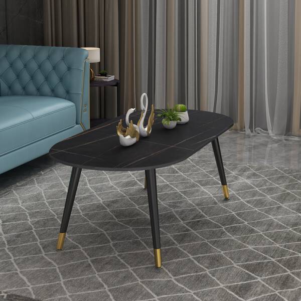 ขาย โต๊ะกลางท็อปสี่เหลี่ยมผืนผ้าหินอ่อน Rectangle Marble Coffee Table