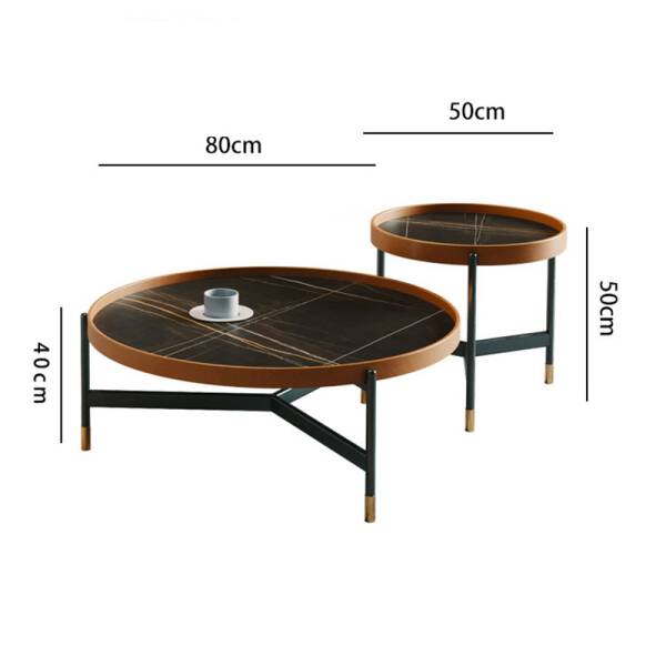 ขาย ชุดโต๊ะกลางห้องรับแขก Nordic Luxury Coffee Table Set