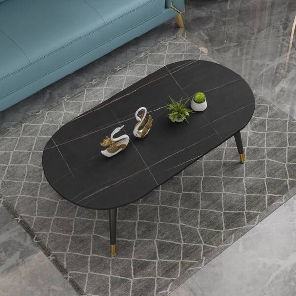 ขาย โต๊ะกลางท็อปสี่เหลี่ยมผืนผ้าหินอ่อน Rectangle Marble Coffee Table พิเศษ