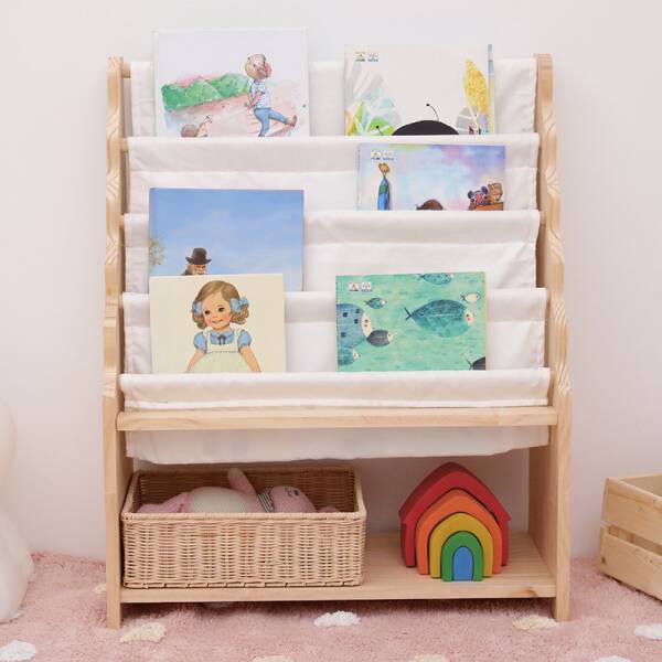 ขาย ชั้นวางของอเนกประสงค์สำหรับแต่งบ้าน Wooden Book Shelf III