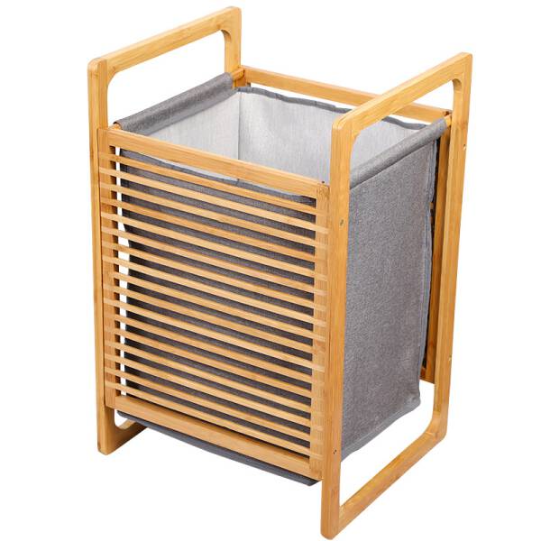 ขาย ตะกร้าผ้า Bamboo Laundry Basket