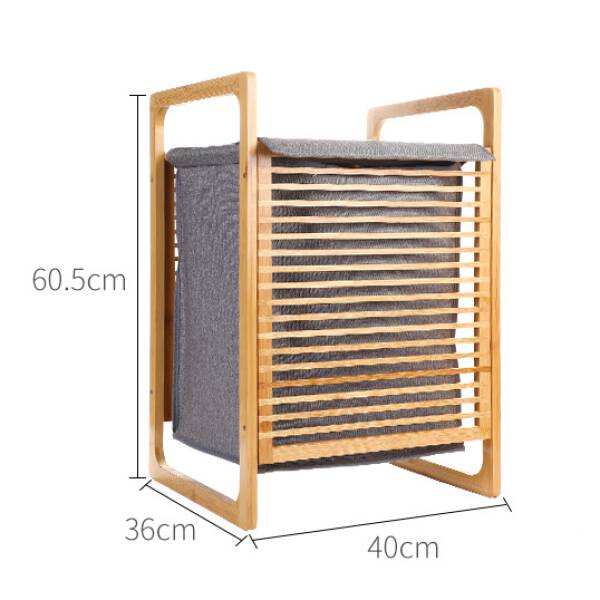 ขาย ตะกร้าผ้า Bamboo Laundry Basket