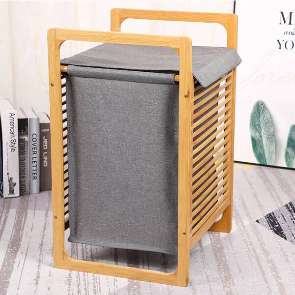 ขาย ตะกร้าผ้า Bamboo Laundry Basket