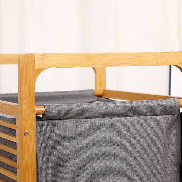 ขาย ตะกร้าผ้า Bamboo Laundry Basket