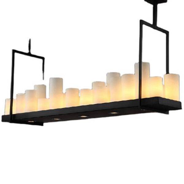 ขาย โคมไฟแขวนเพดานทรงเหลี่ยม Rectangle Candle Designed Ceiling Lamp