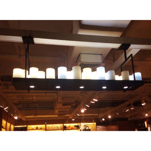 ขาย โคมไฟแขวนเพดานทรงเหลี่ยม Rectangle Candle Designed Ceiling Lamp