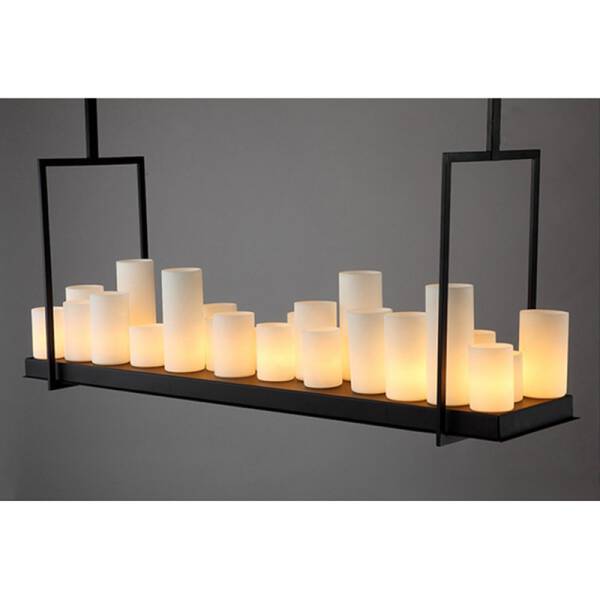 ขาย โคมไฟแขวนเพดานทรงเหลี่ยม Rectangle Candle Designed Ceiling Lamp