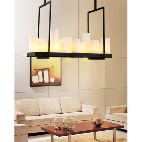 ขาย โคมไฟแขวนเพดานทรงเหลี่ยม Rectangle Candle Designed Ceiling Lamp
