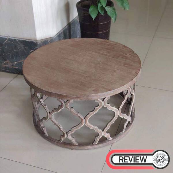 ขาย โต๊ะไม้ห้องรับแขก Solid Round Center Table