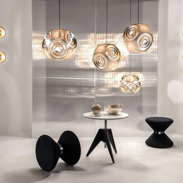 ขาย โคมไฟสแตนเลสติดเพดาน Creative Stainless Steel Ceiling Lamp