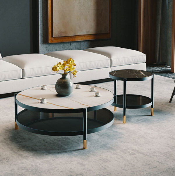 ขาย ชุดโต๊ะกลางทรงกลม Designed Coffee Table Set X