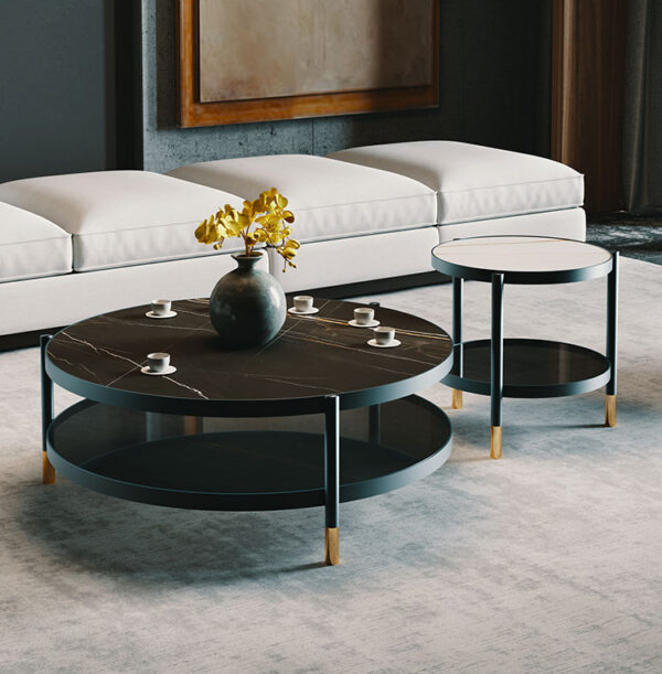 ขาย ชุดโต๊ะกลางทรงกลม Designed Coffee Table Set X