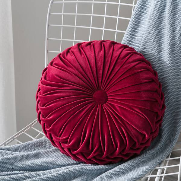 ขาย เบาะรองนั่งกำมะหยี่ Circle Decorative Cushion