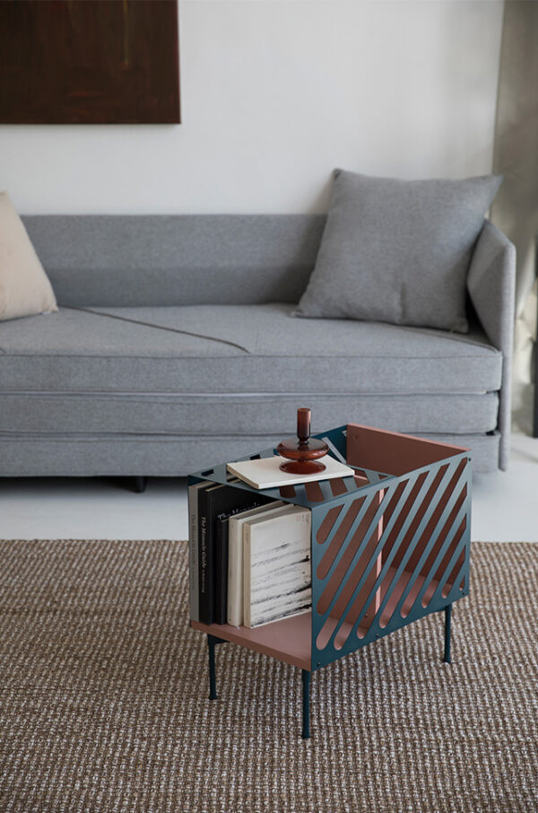 ขาย โต๊ะข้างเหล็กปรับได้ Storage Side Table