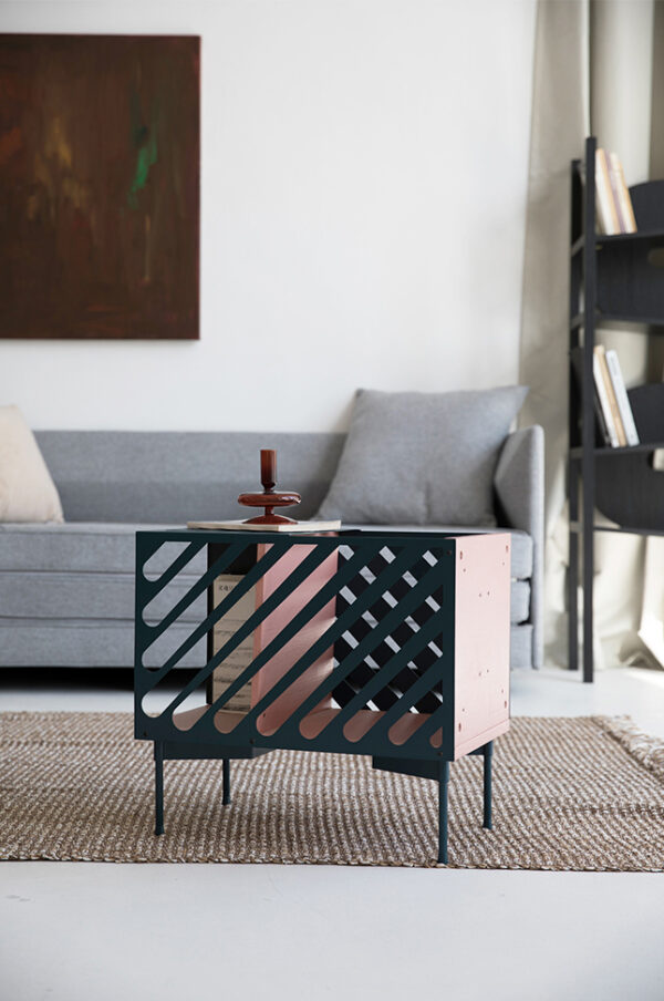 ขาย โต๊ะข้างเหล็กปรับได้ Storage Side Table