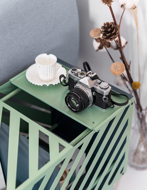 ขาย โต๊ะข้างเหล็กปรับได้ Storage Side Table