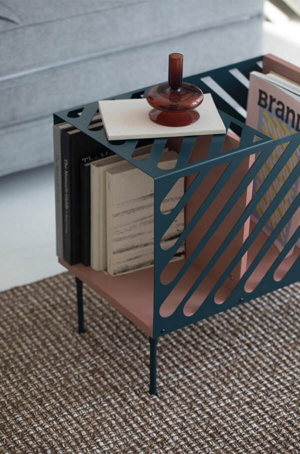 ขาย โต๊ะข้างเหล็กปรับได้ Storage Side Table