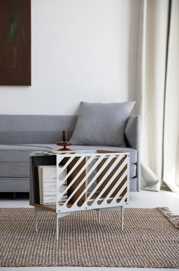 ขาย โต๊ะข้างเหล็กปรับได้ Storage Side Table