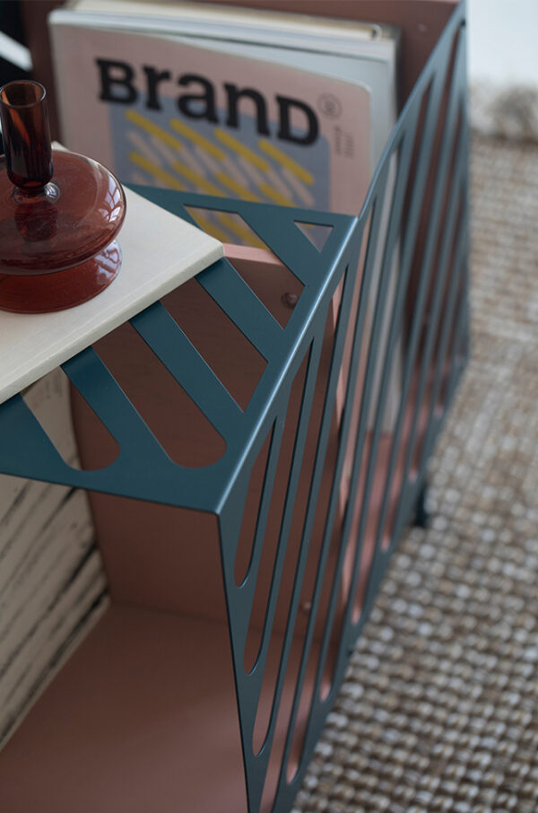 ขาย โต๊ะข้างเหล็กปรับได้ Storage Side Table