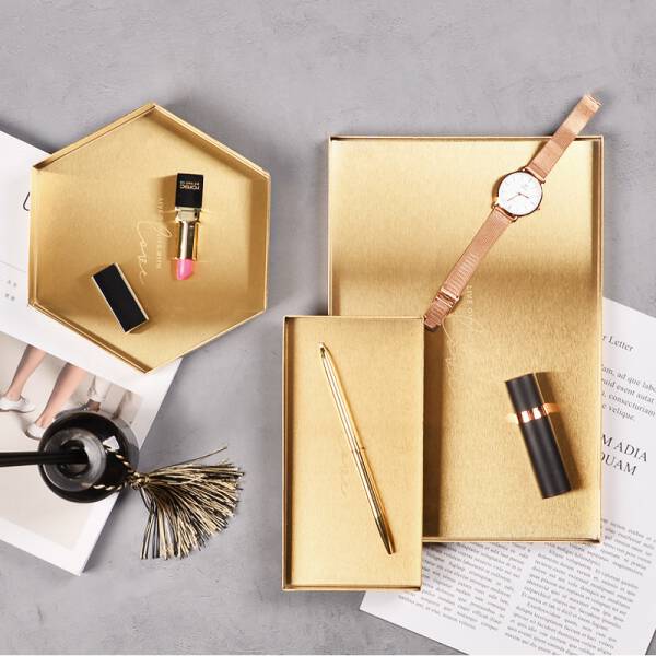 ขาย ถาดสำหรับตกแต่งบ้าน Golden Decorative Plate III