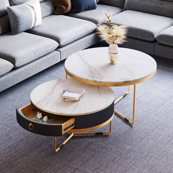 ขาย ชุดโต๊ะกลางห้องรับแขกหินอ่อน Marble Coffee Table Set VIII