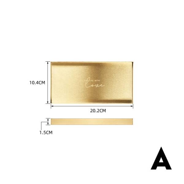 ขาย ถาดสำหรับตกแต่งบ้าน Golden Decorative Plate III