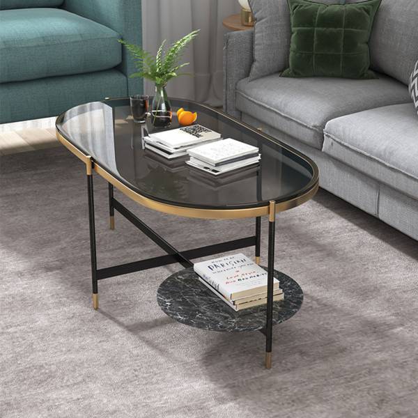 ขาย โต๊ะกลางห้องรับแขกท็อปหินอ่อน Nordic Designed Coffee Table