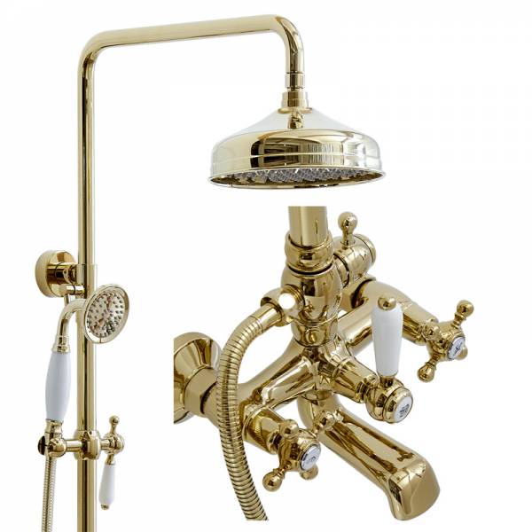 ขาย ชุดฝักบัวสไตล์วินเทจ Vintage Brass Rain Shower