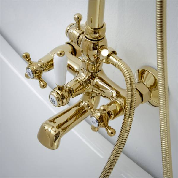 ขาย ชุดฝักบัวสไตล์วินเทจ Vintage Brass Rain Shower