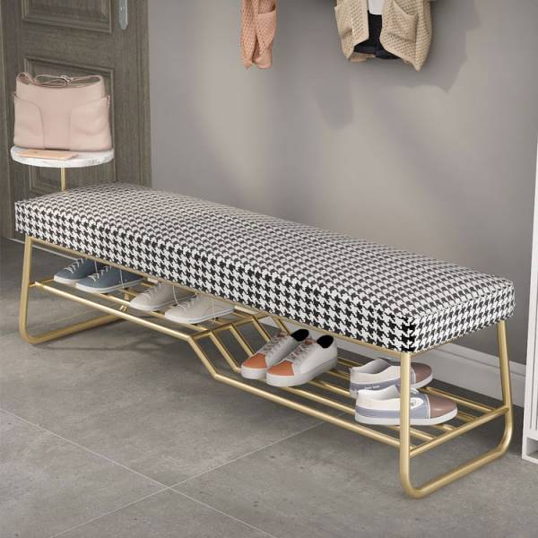 ขาย ม้านั่งตกแต่งบ้าน Houndstooth Decorative Bench