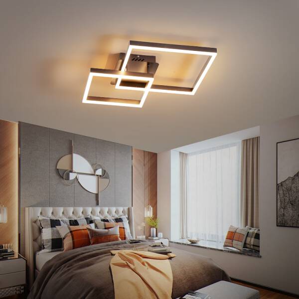 ขาย โคมไฟแต่งบ้านติดเพดาน Ceiling Square Livingroom Lamp