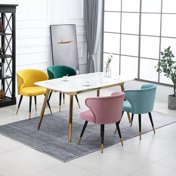 ขาย เก้าอี้สำหรับตกแต่งบ้าน - Velvet Dining Chair