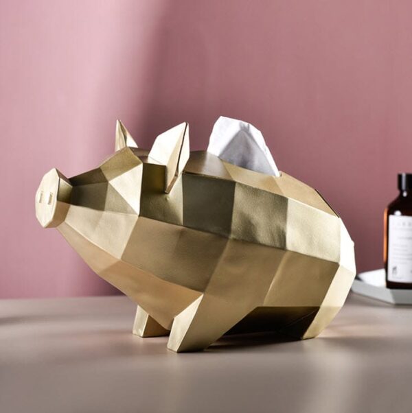 ขาย ที่ใส่กระดาษทิชชู่ตั้งโต๊ะสำหรับห้องรับแขก Decorative Tissue Holder PIG ราคาพิเศษ