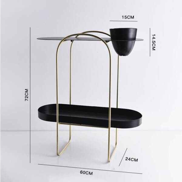 ขนาด โต๊ะข้างเตียงข้างโซฟาอเนกประสงค์ สองชั้น