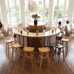 เก้าอี้ทรงสูงสำหรับเค้าเตอร์บาร์สไตล์มินิมอล ราคา - Minimal Counter Stool