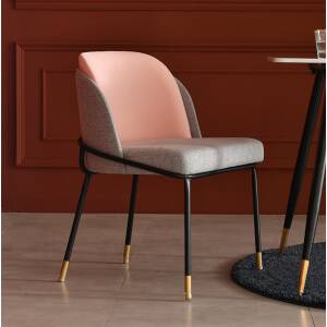 เก้าอี้พร้อมพนักพิงสำหรับตกแต่งบ้าน สีชมพู - Decorating Chair