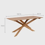 ขาย โต๊ะทานข้าวไม้สไตล์มินิมอล Creative Wooden Dining Table ขนาด