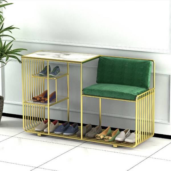 เก้าอี้ตกแต่งบ้านพร้อมชั้นวางรองเท้า ราคาพิเศษ