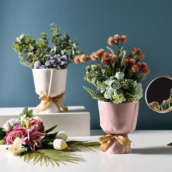 ขาย แจกันกระถางต้นไม้สำหรับตกแต่งบ้าน Bouquet Ceramic Vase