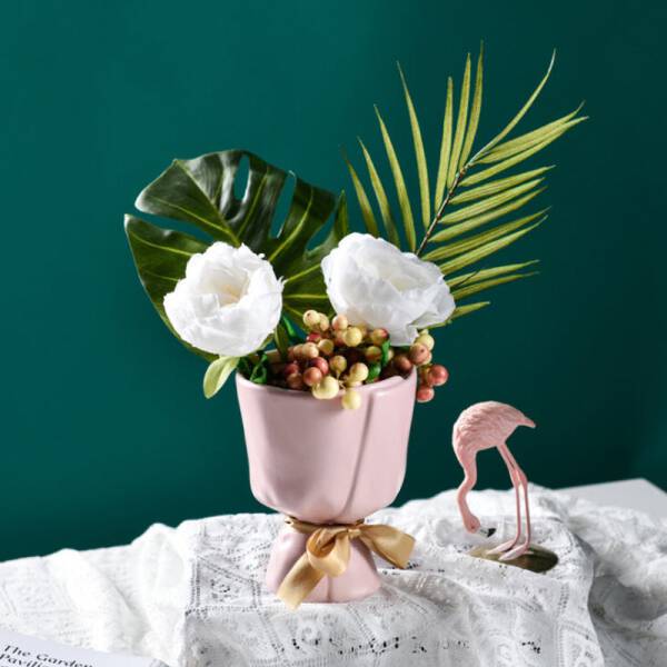 ขาย แจกันกระถางต้นไม้สำหรับตกแต่งบ้าน Bouquet Ceramic Vase ราคา