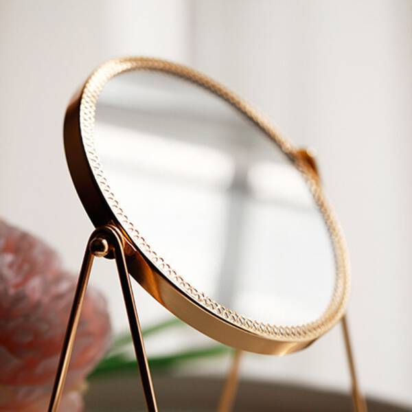 ขาย กระจกแต่งหน้าสีทอง Golden Mirror ลด ราคา
