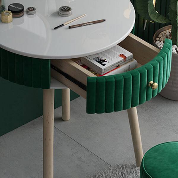 ขาย ชุดโต๊ะเครื่องแป้ง - Circle Dressing Table Set ลด ราคา