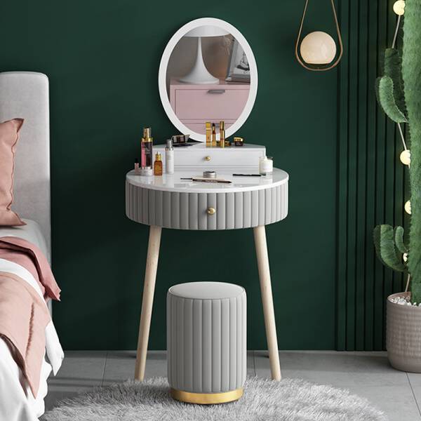 ขาย ชุดโต๊ะเครื่องแป้ง - Circle Dressing Table Set พิเศษ